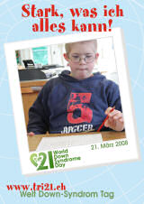 Poster zum Welt Down-Syndrom Tag 08
