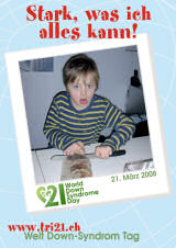 Poster zum Welt Down-Syndrom Tag 08