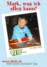Poster zum Welt Down-Syndrom Tag 08
