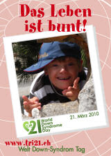 Poster zum Welt Down-Syndrom Tag 2010