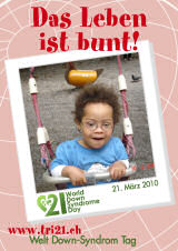 Poster zum Welt Down-Syndrom Tag 2010