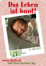 Poster zum Welt Down-Syndrom Tag 2010
