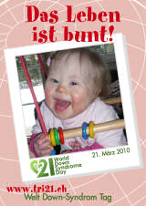 Poster zum Welt Down-Syndrom Tag 2010