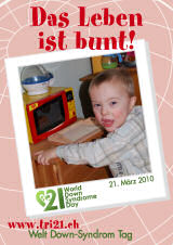 Poster zum Welt Down-Syndrom Tag 2010