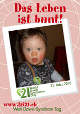 Poster zum Welt Down-Syndrom Tag 2010