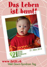Poster zum Welt Down-Syndrom Tag 2010
