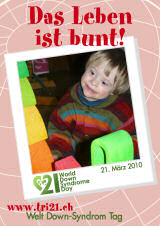 Poster zum Welt Down-Syndrom Tag 2010