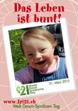 Poster zum Welt Down-Syndrom Tag 2010