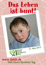 Poster zum Welt Down-Syndrom Tag 2010