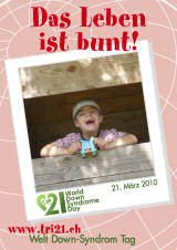 Poster zum Welt Down-Syndrom Tag 2010