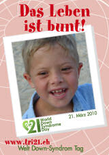 Poster zum Welt Down-Syndrom Tag 2010