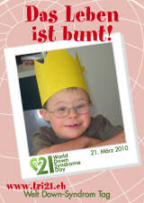 Poster zum Welt Down-Syndrom Tag 2010