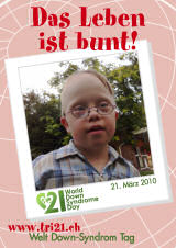 Poster zum Welt Down-Syndrom Tag 2010