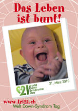 Poster zum Welt Down-Syndrom Tag 2010