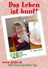 Poster zum Welt Down-Syndrom Tag 2010