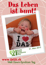 Poster zum Welt Down-Syndrom Tag 2010