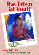 Poster zum Welt Down-Syndrom Tag 2010