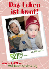 Poster zum Welt Down-Syndrom Tag 2010