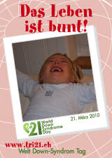 Poster zum Welt Down-Syndrom Tag 2010