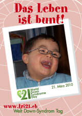Poster zum Welt Down-Syndrom Tag 2010