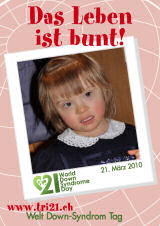 Poster zum Welt Down-Syndrom Tag 2010