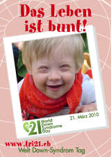 Poster zum Welt Down-Syndrom Tag 2010