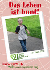 Poster zum Welt Down-Syndrom Tag 2010