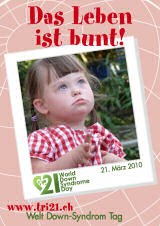 Poster zum Welt Down-Syndrom Tag 2010