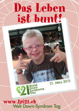 Poster zum Welt Down-Syndrom Tag 2010
