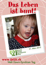 Poster zum Welt Down-Syndrom Tag 2010