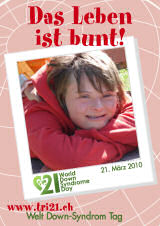 Poster zum Welt Down-Syndrom Tag 2010