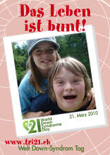 Poster zum Welt Down-Syndrom Tag 2010