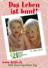 Poster zum Welt Down-Syndrom Tag 2010