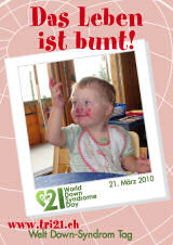 Poster zum Welt Down-Syndrom Tag 2010