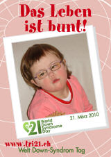 Poster zum Welt Down-Syndrom Tag 2010