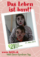 Poster zum Welt Down-Syndrom Tag 2010