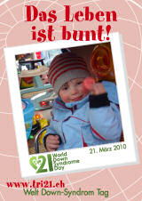Poster zum Welt Down-Syndrom Tag 2010