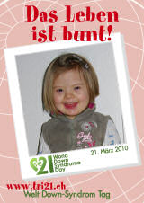 Poster zum Welt Down-Syndrom Tag 2010