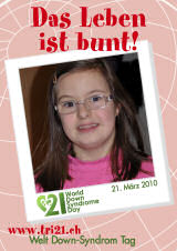 Poster zum Welt Down-Syndrom Tag 2010