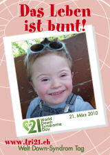 Poster zum Welt Down-Syndrom Tag 2010