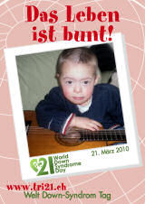 Poster zum Welt Down-Syndrom Tag 2010