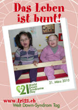 Poster zum Welt Down-Syndrom Tag 2010