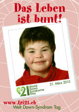 Poster zum Welt Down-Syndrom Tag 2010