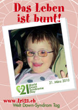 Poster zum Welt Down-Syndrom Tag 2010