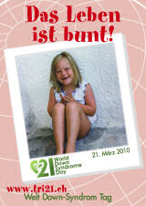 Poster zum Welt Down-Syndrom Tag 2010