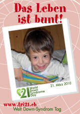 Poster zum Welt Down-Syndrom Tag 2010