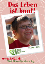 Poster zum Welt Down-Syndrom Tag 2010