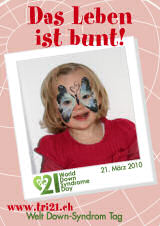 Poster zum Welt Down-Syndrom Tag 2010