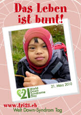 Poster zum Welt Down-Syndrom Tag 2010