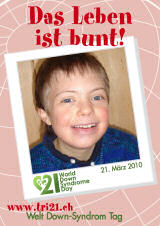 Poster zum Welt Down-Syndrom Tag 2010